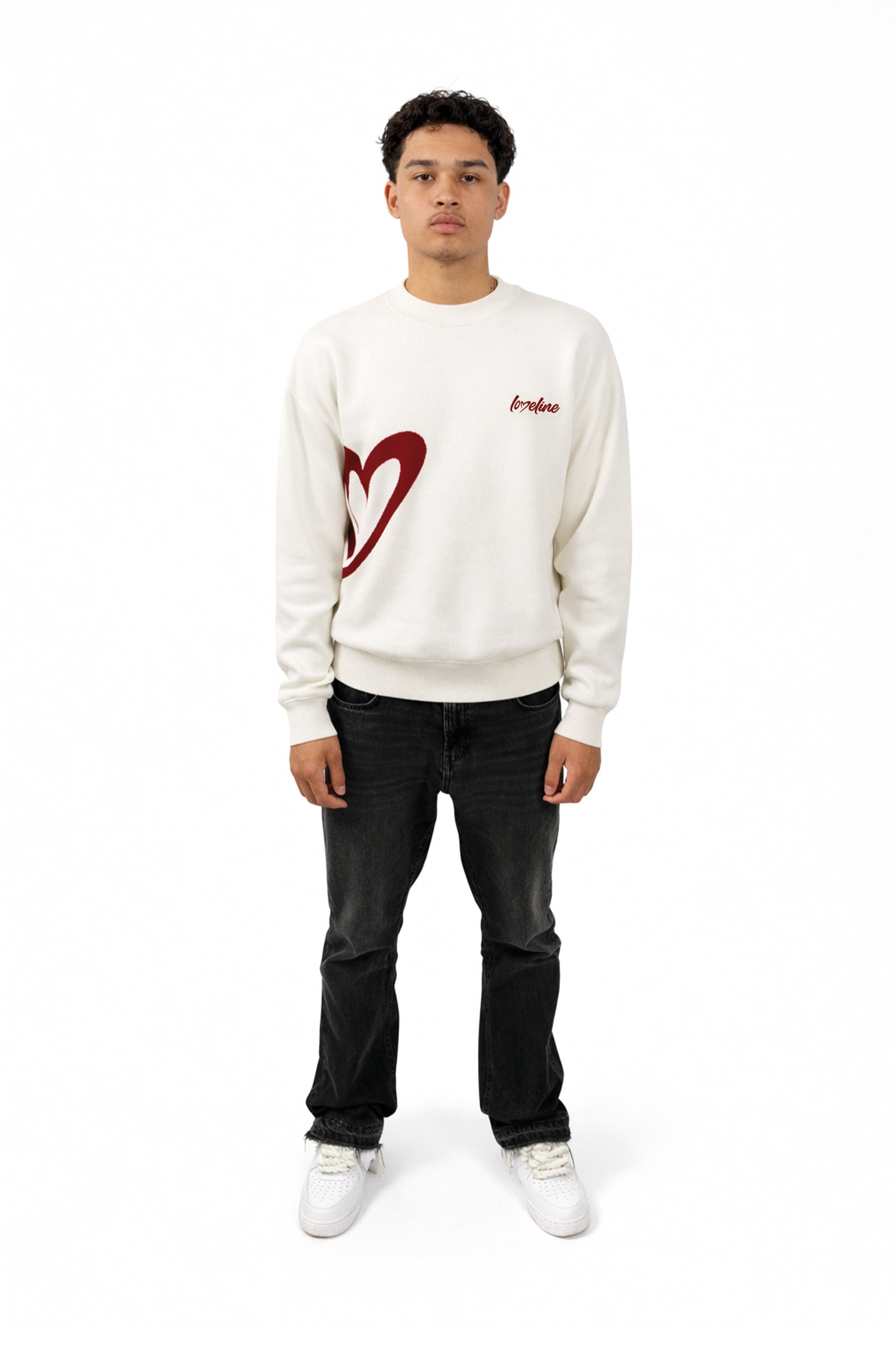 CREAM WHITE Knit Sweater
