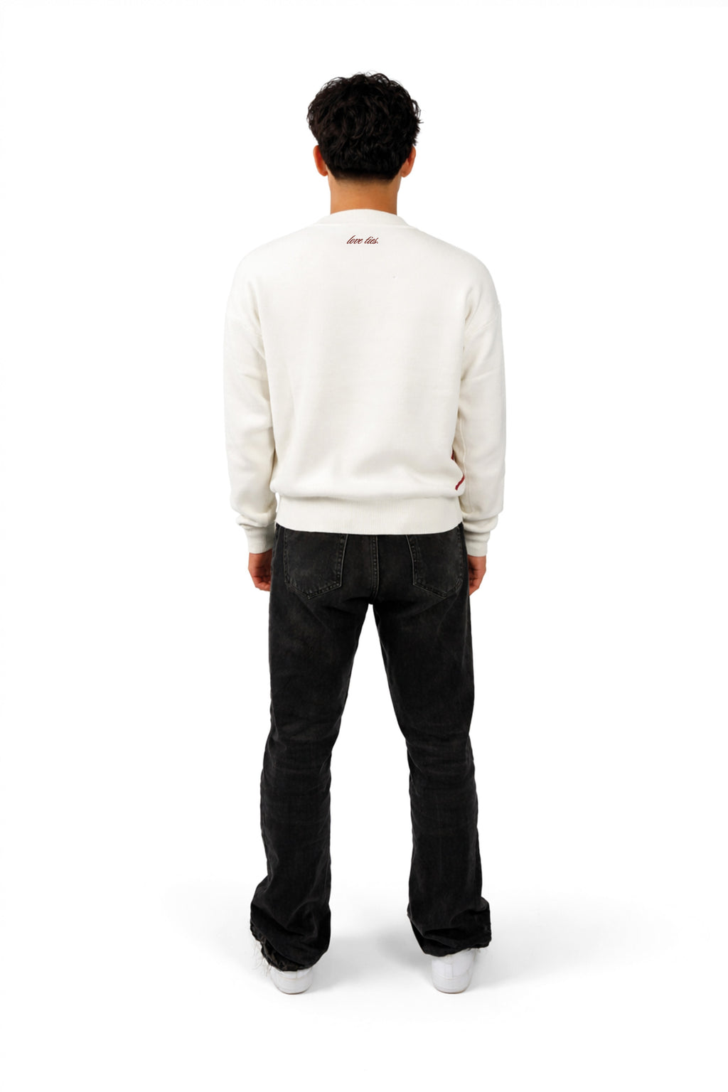 CREAM WHITE Knit Sweater