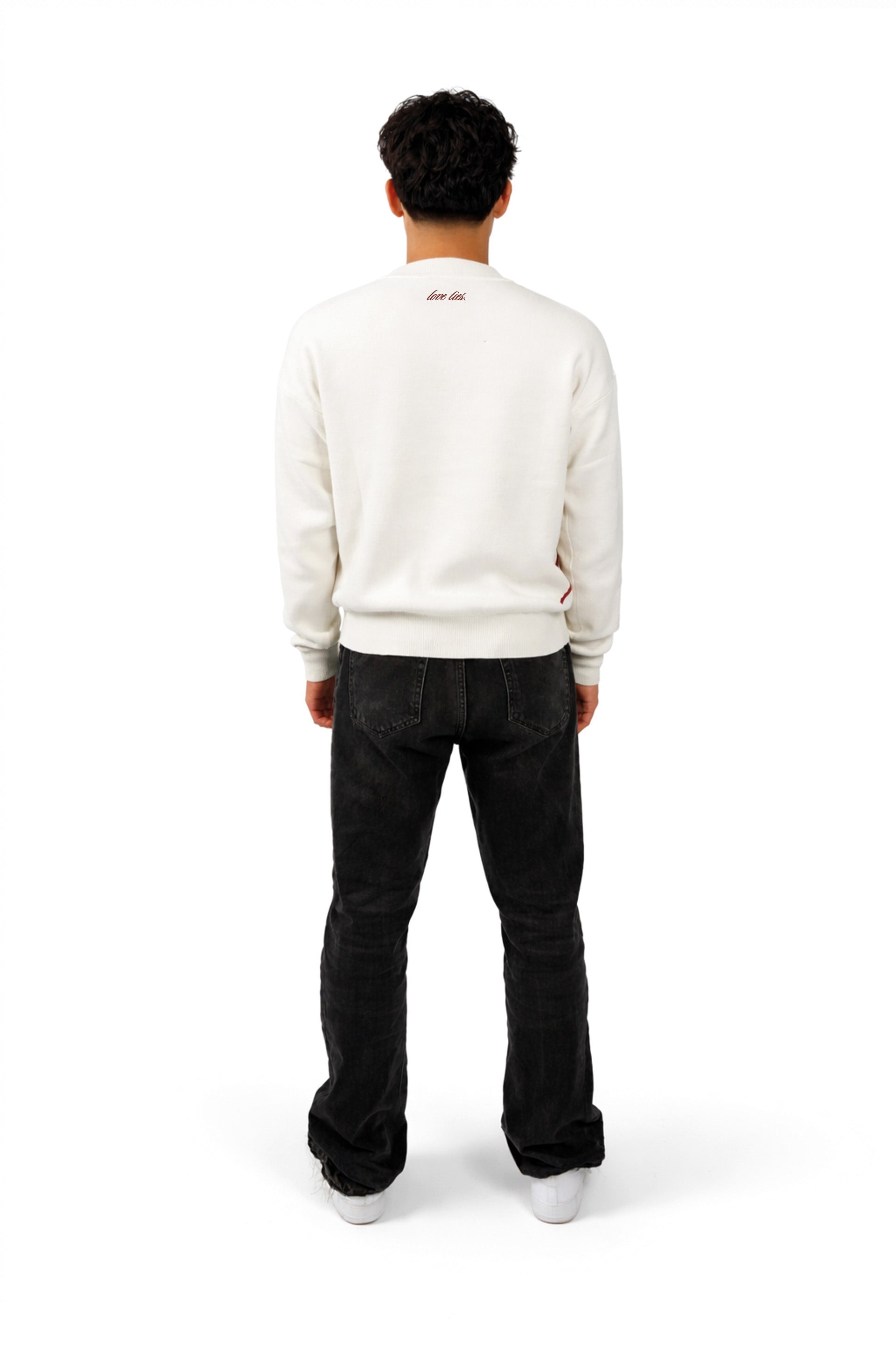 CREAM WHITE Knit Sweater